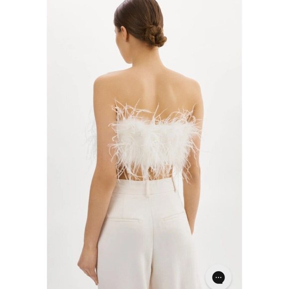 LAMARQUE Zaina Top White Feathers - Picture 5 of 5